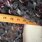 Brora Women's Size 16 Bird Print Button Down Shirt Long Sleeve Collared Silk XL Black Photo 2