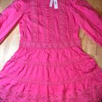 Alice + Olivia Size 2 Clark Lace Tiered Minidress In French Rose Retails $395 Photo 1