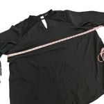 Torrid Chiffon Keyhole Neck Lace Shoulder Bell Sleeves Size 4 Top Photo 6