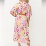 Unique Vintage X Smiley Collaboration Floral Kimono Wrap Dress Photo 2