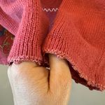 Vintage Salon Studio Haband Lavishly Embroidered Floral‎ Sweater Pink Size L Photo 7