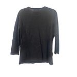 Vintage Christmas shirt presents black Sag Harbor small light knit beaded Photo 2