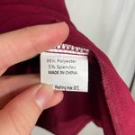 EUC Goory women’s dark red mesh bordered adjustable strap loose tank top medium Photo 3