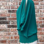 BCX  emerald green blouse with gold chain hardware / S / Excellent condition Photo 6