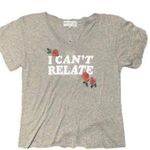 Wildfox NWT I Can't Relate Romeo V-Neck Tee in Heather Gray/ Rare Photo 4