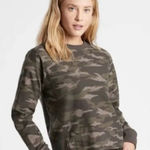 Athleta  Camo Pullover Sweatshirt Like New Size L Gray Black Women's Top Photo 0