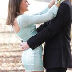 Lucy in the Sky  Mini Dress Bodycon teal shimmer  Photo 4