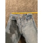 Levi's Wedgie Straight Women's Light Wash Distressed Size 28 Jeans Photo 9