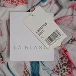 La Blanca  Flyaway Orchid Tunic Cover Up White Pink Green L New Photo 9