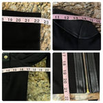 Calvin Klein  Black Moto Biker Jacket Women’s 8P | Ponte Knit Stretch Zip Jacket Photo 5