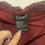 Cami NYC Chenille Maroon S Small Crochet Tube Top Photo 2