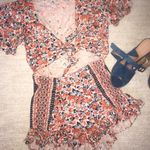 Free People Floral Tie Front Romper Photo 0