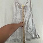 Princess Polly  “Marilyn” Satin Knot Front Mini Dress Photo 4