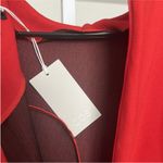 COS NWT  Panelled Asymmetric Dress Red SZ 12 Holiday Party Chic Photo 7