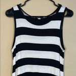 Loft  Women’s Casual Striped Black White Tank Dress Photo 1