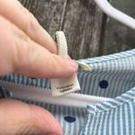 Faith and joy  Blue Striped Polka Dot Blouse‎ 1X Photo 2