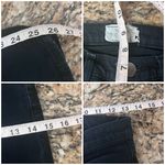 Current/Elliott  Black Low Rise Skinny Jeans Size 25 | Goth Grunge Moto Biker Photo 3