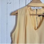 White House | Black Market Sleeveless Blouse Yellow Size 14 Photo 1