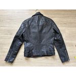 ALLSAINTS $650  Women’s Quilted Lamb Leather Jacket Black ARMSTAD BIKER Size US 4 Photo 1