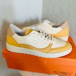 Miz Mooz Veronica Leather Sneaker Lightweight Yellow/White Size 8 Euro 38, NWT Photo 5