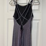 Dear Moon Juniors High Neck Cutout Back Iridescent Shimmer Formal Party Dress 13 Photo 7