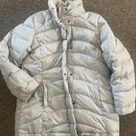 Lands' End grey Puffer heavy coat woman’s size XL no hood winter Photo 0