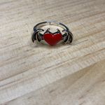 Valentine's Day Red Heart Devil/Angel Wings Ring Cupid Love Gift Sz 7 Adjustable Photo 2