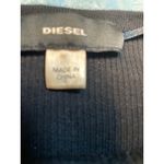 Diesel Black Multi Color Stripe Off Shoulder Long Sleeve Bodycon Dress size m/l Photo 6