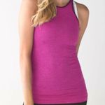 Lululemon In The Flow Tank Sz 4/6 Heathered Regal Plum Photo 0