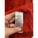 J.Crew Cabana Shirt Womens Large Red 100% Linen Peasant Popover Long Sleeve Photo 3