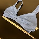 Vitamin A  Neutra Bralette, periwinkle blue, soft cup, pullover style, size L/10 Photo 6