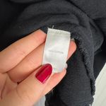 J Jill black plaid hem long sleeve hoodie pullover size XL N47 Photo 3