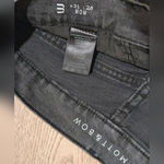 Mott & Bow Allen Mom Jeans Charcoal Gray Womens 31 x 28 Straight Tapered Denim Black Photo 3
