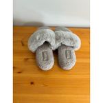 Koolaburra Fuzzy Slippers Cozy Faux‎ Fur Slip On Slides Gray Size 9 Photo 1
