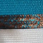 Paper straw hand bag Blue Photo 3