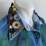Tommy Hilfiger BOHO art size 4 denim long sleeve button-up shirt. Photo 3
