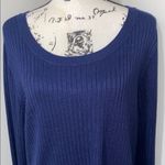Soft Surroundings Blue Crew Neck Sweater Relaxed Fit Photo 7