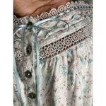 Eileen West Nightgown Floral Ballet Sleeveless Babydoll Lace Trim Cotton Medium Photo 3