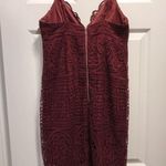 Bardot  Gia embroidery bodycon dress in Bordeaux Photo 5