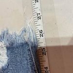 Cello Hi Rise Distressed Raw Hem Straight Leg Jeans Blue Denim Size 5 destroyed Photo 13