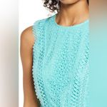 Nordstrom ADELYN RAE Shayna Mixed Lace Fit & Flare Dress - Aqua Blue Size M NWTS $125 Photo 3
