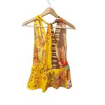 Free People Hot Tropics Halter Neck Papaya Combo Top Size Large Photo 3