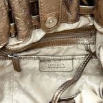 Michael Kors Gorgeous Metallic Bronze and Silver Tote Purse Bag Photo 7