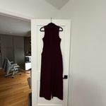 Eva Franco Charley Mock Neck Jumpsuit Maroon Burgundy Anthropologie X Small Red Size XS Photo 2
