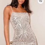 Lulus Silver Sequin Dress Photo 0