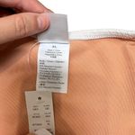 J.Crew White Jacquard Curved-waist Cheeky Bikini Bottom XL NWT High Cut Swim Photo 2