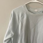Gap light blue crewneck sweater fleece comfortable casual athleisure workout Photo 1