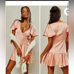 Free People satin Scarlett Mini Dress boho party spring formal designer revolve Photo 4