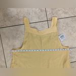 Haute Hippie Style Yellow Linen Blend Wide Leg Tie Back Jumpsuit Size XL NWT Photo 5