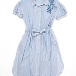 Susina pinstripe tie waist split skirt /coverup Size M Photo 1